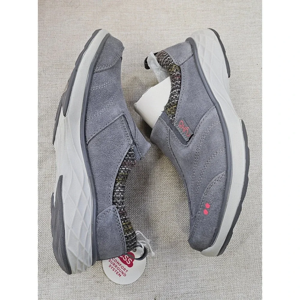 Ryka Terrain Slip On Shoes Gray Suede Comfort Surround System Women's‎ Size 5M